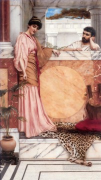 Waiting for an Answer Neoclassicist lady John William Godward Oil Paintings